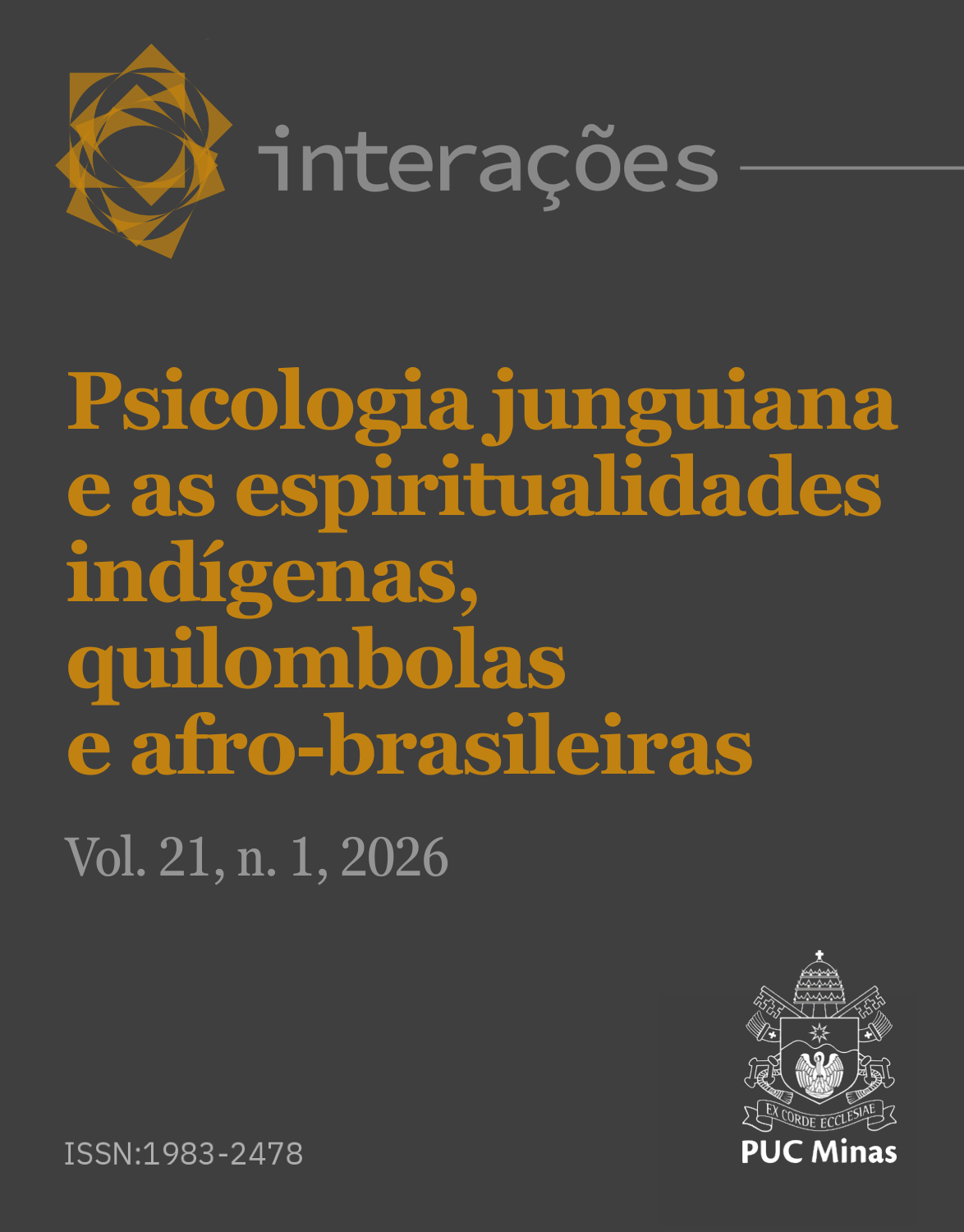 Capa da revista INTERAÇÕES v. 21 n. 1 (2026): Psicologia junguiana e as espiritualidades indígenas, quilombolas e afro-brasileiras